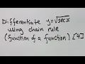Mathematics N4 Differentiation Chain Rule function of a function past papers and memo