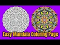 Mandala Coloring Page Colored With Relaxing Music Colored By Osman Mandalas World 149
