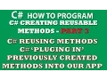 C Exercise Creating methods for reuse between different C apps Winforms Console app - Part 3