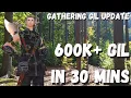 FFXIV Gathering Update 6 4 Huge Gil if you know what to do