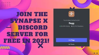 How to join the Synapse X Discord Server for FREE OUTDATED