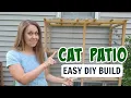 How to Build an Outdoor Cat Patio -