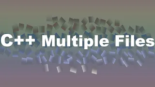 Beginner C Episode 10 - Using Multiple Source cpp h Files