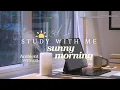 Download Lagu ☀️ 3-HOUR STUDY WITH ME on a SUNNY MORNING | Pomodoro 50-10 | 🍃 Nature Sounds | No Music