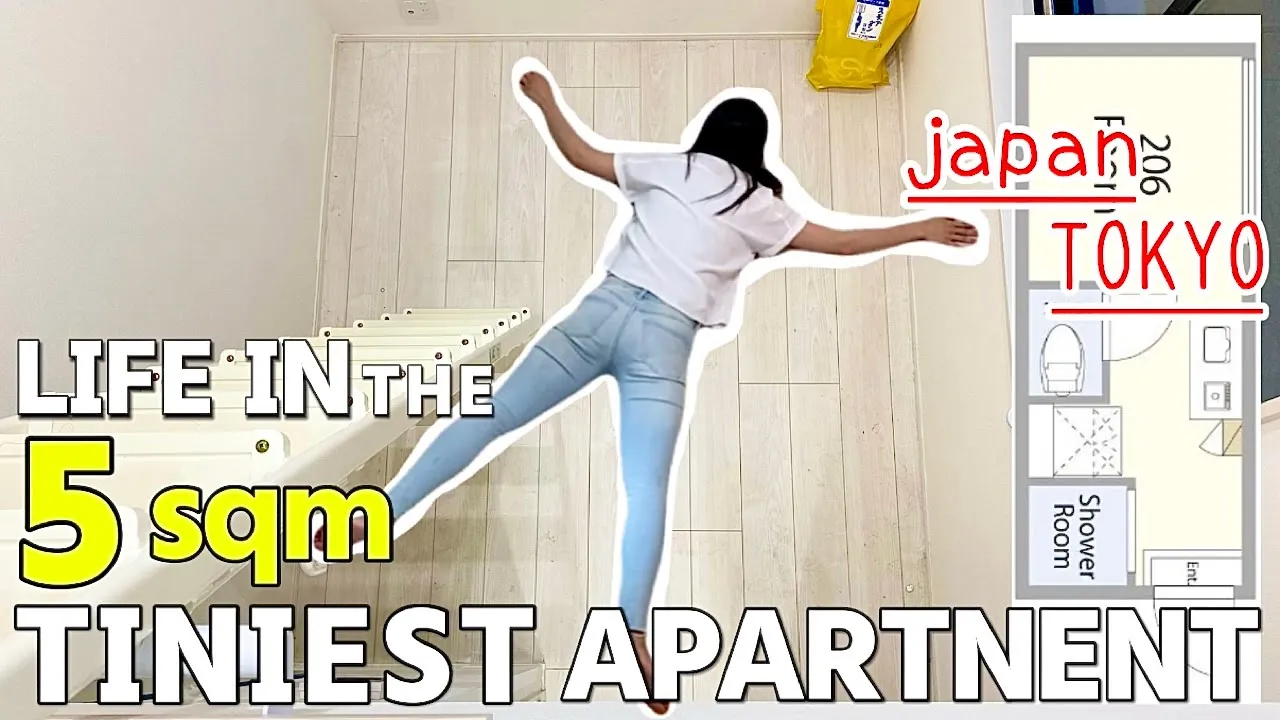 Inside Tokyo TINIEST Apartments!- Life in 5sqm-CRAZIEST ROOM!