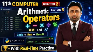 Arithmetic Operators 11th Class Computer Science Chapter 2 Python Programming Qais Ali Khan