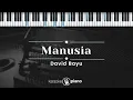 Manusia - David Bayu (KARAOKE PIANO)