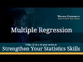 Strengthen Your Stats Skills Multiple Linear Regression