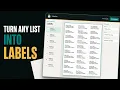 Labeloo Turn Your List Into Labels Wiplash Labs