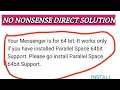 parallel space 64 bit not working problem solved 100 free enjoy