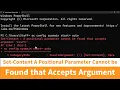 Set-Content A positional parameter cannot be found that accepts argument start stop