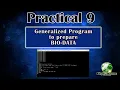 Computer Practical 9 - Class IX 2021