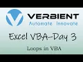 Excel-VBA Day 3 Introduction to Loops