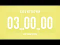 3 Hour Countdown Timer Flip Clock with Piano Beeps