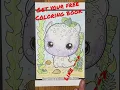 Kawaii Style Coloring Pages for Kids Under The Sea