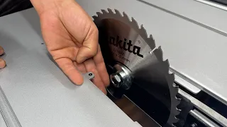Makita MLT100 Table SaW & WST03 Mobile Stand Unboxing, Assembly, and Test Cut