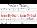 Modern Talking - You're My Heart, You're My Soul / Guitar Solo Tab+BackingTrack