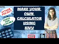 Make your own calculator using Kivy python project python python project with source code