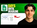 How to Calculate Days Until Due Date in Google Sheets Tutorial 2026