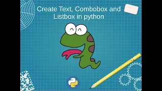 Create Text Combobox and Listbox in Python tkinter