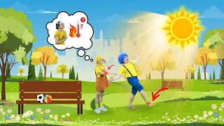 Don’t Go Outside in Extreme Heat! | Safety for Kids in Summer | Kids Lessons