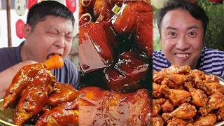 素鸡腿也是腿？鸭老板的板砖压不住！得找厨师谈谈了！#农村美食#吃播#辣椒酱#tiktok#美食盲盒#spicy