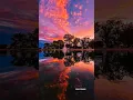 Lovely Reflection At Sunset