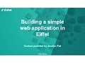 Building a simple web application using Eiffel