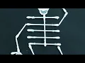 Q-Tip skeleton Halloween Crafts For Kids DIY Halloween craft cotton swab skeleton