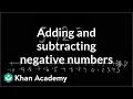 negative numbers Pre-Algebra Khan Academy