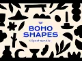 Boho Shapes Clipart Bundle Stock Graphics Download