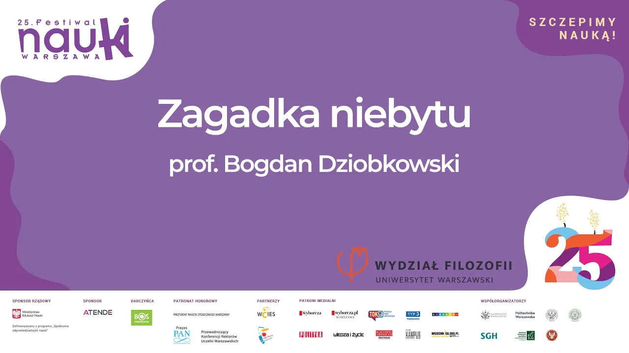 Zagadka niebytu / Prof. Bogdan Dziobkowski
