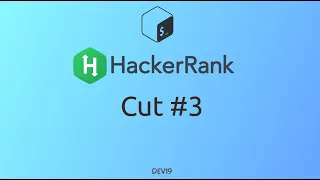 Cut HackerRank Linux Shell