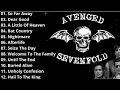 Lagu Avenged Sevenfold Full Album Terbaru 2025 - So Far Away - Dear God - Nightmare
