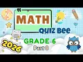 Grade 6 Math Quiz Bee Can You Score Part 8