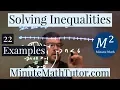 Solving Inequalities 22 Examples