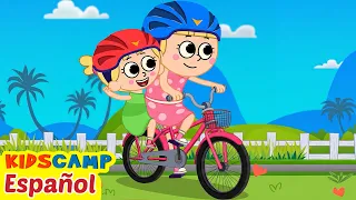 Canción de Montar en Bicicleta | Canciones Infantiles | Campo Infantil