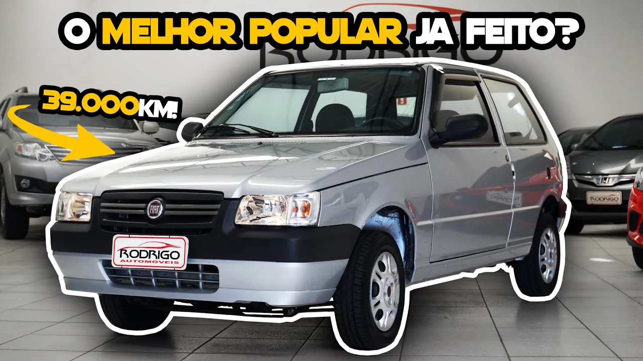 UNO QUADRADO RAIZ! O POPULAR que TODO MUNDO AMA! Andei no MILLE com 39.000KM da Rodrigo Automóveis!