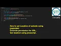 Automation Testing - set geo location using puppeteer Javascript Live Coding
