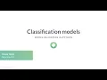 Python Tutorial Classification models