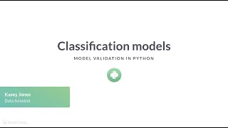Python Tutorial Classification models