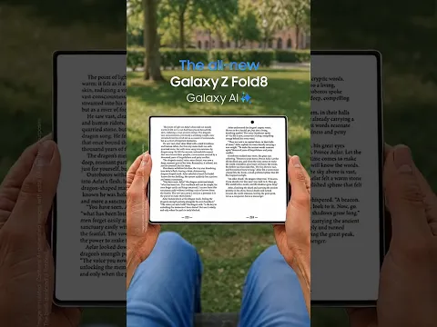 Reads like a book. Fits in your pocket | Galaxy Z Fold8 | Samsung