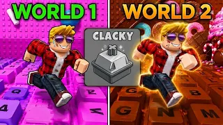 Playing with Clacky Key! +1 Speed Keyboard Escape Roblox