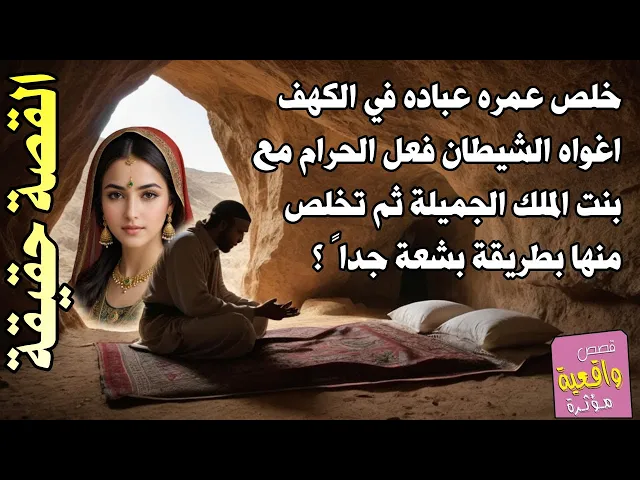 ⁣قصة العابد الذي عبد ربه 70 سنة في الكهف ودعائه مستجاب اغواه الشيطان وفعل الحرام مع بنت الملك وقت؟لها