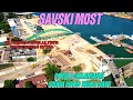 Download Lagu SAVSKI MOST počelo izlivanje stopa nosećeg stuba,krenulo bušenje uklonjenog stuba,most kreće sečenje