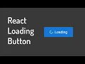 React Loading Button With Spinner ReactJS SASS