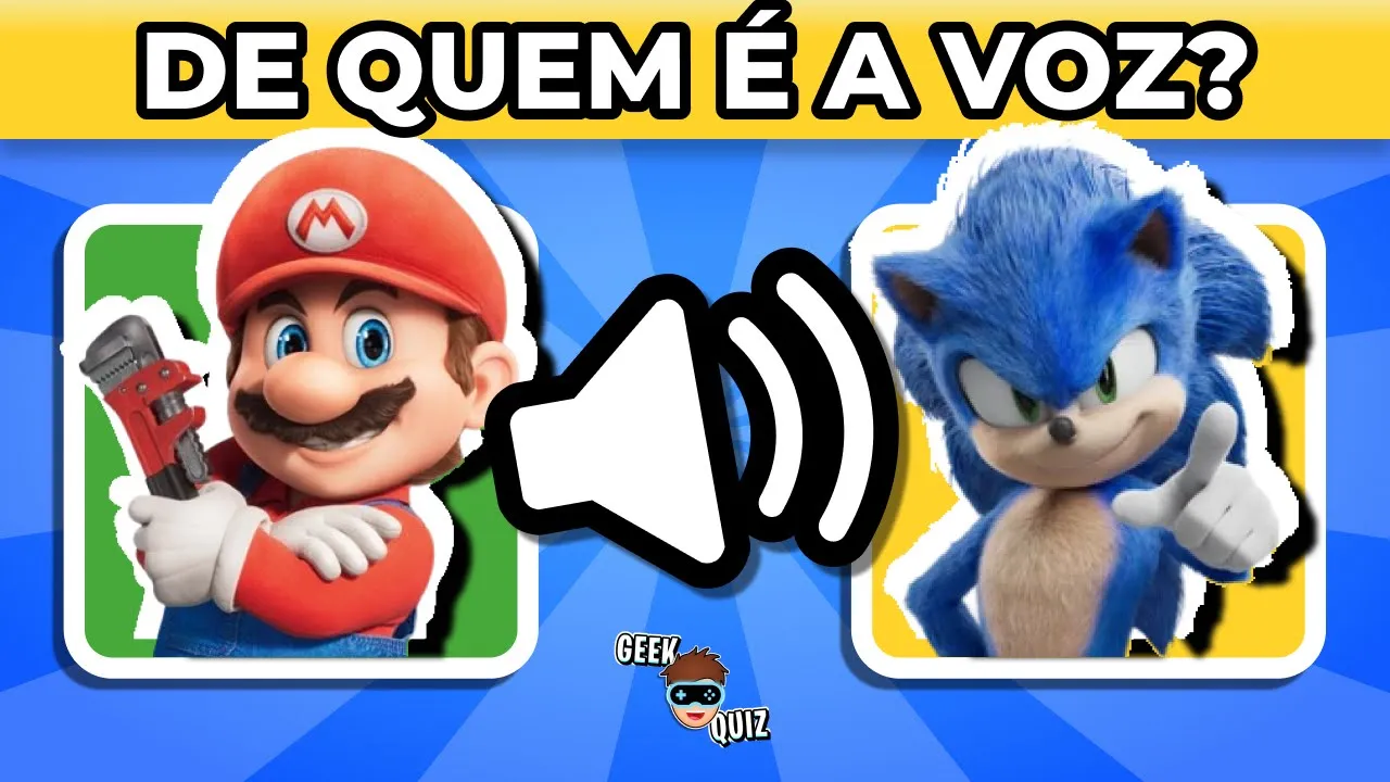 ADIVINHE O PERSONAGEM PELA VOZ ???? | Geek Quiz Desafio