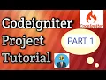Codeigniter Tutorial for beginners part 2
