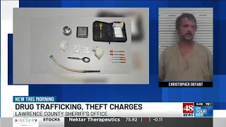 Lawrence County man accused of trailer theft drug trafficking