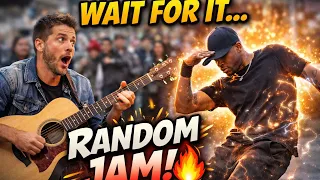 Street Guitarist Starts Playing… Then This Dancer Shows Up 😳🔥
